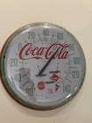 Coca Cola Reproduction Round Metal Thermometer  - Things Go Better With Coke 