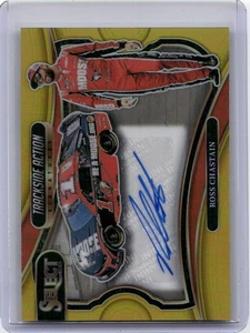 2025 Select Trackside Action Signatures Prizms Gold #5 Ross Chastain Auto /10 - Picture 1 of 2