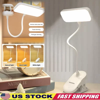 LED Book Light – Flexible Clip-On Reading Lamp for Bed & Travel Easy USA Stock - Image 1 of 4