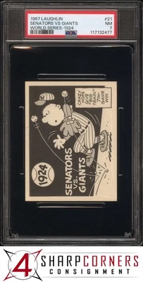 1967 LAUGHLIN WORLD SERIES #21 SENATORS VS GIANTS 1924 POP 2 PSA 7 - Image 1 of 2