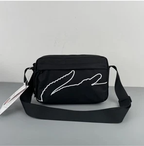 Lacoste Men's Black Crossbody Bag Essential items for travel - Picture 1 of 3
