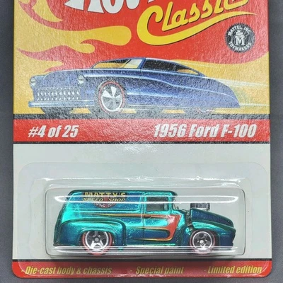 Ford F-100 Spectraflame 1956 verde aguamarina #4/25 Hot Wheels Classics serie 1  Foto 1 de 4