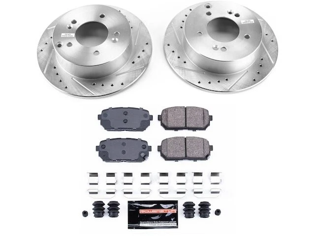 Kit de pastillas de freno trasero y rotor 98TVXW35 para Kia Rondo 2007 2008 2009 2010 Foto 1 de 1