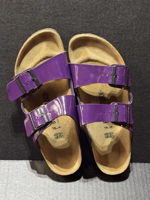 Birkenstock Ladies Sandal size 9 Purple Patent Lightly Worn - Image 1 of 4