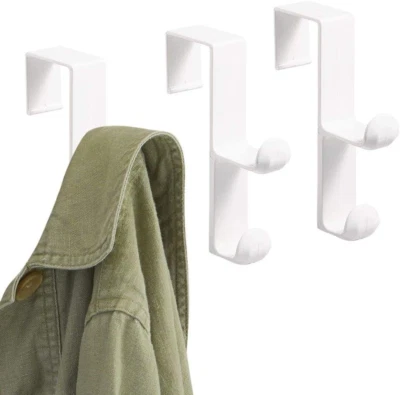 Idesign over the Door Plastic Dual Hook Hanger for Coats, Jackets, Hats, Robes, - Image 1 of 4