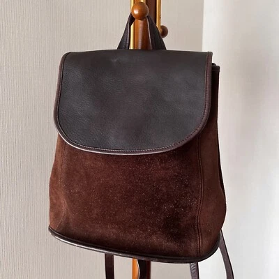 Рюкзак-трансформер Coach винтажный Berkeley из замши красного дерева коричневый 9016 - Изображение 1 из 4