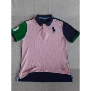Polo Ralph Lauren Youth's XL Multicolor Collar Embroidery Pullover Polo Shirt - Picture 1 of 9