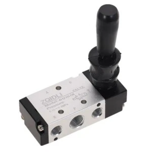 4H210-08 5 Ways 2 Position Pneumatic Mechincal Hand Lever Valve - Picture 1 of 3