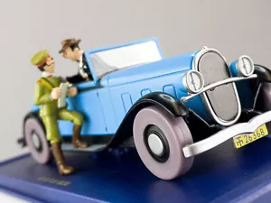 TIN68 Atlas 1/43 TINTIN en Voiture : La Décapotable du Lotus bleu *Occasion - Foto 1 di 4