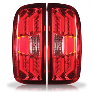 Fits 2014-2015 Chevrolet Silverado 3500 HD Chrome / Red LED Tail Light - Bild 1 von 1