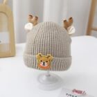 Warm Baby Hat Woolen Yarn Double Layer Warm Knitted Pullover Hat