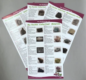 Set of 120 Rock & Mineral Identification Posters for Classrooms & Schools - Picture 1 of 5