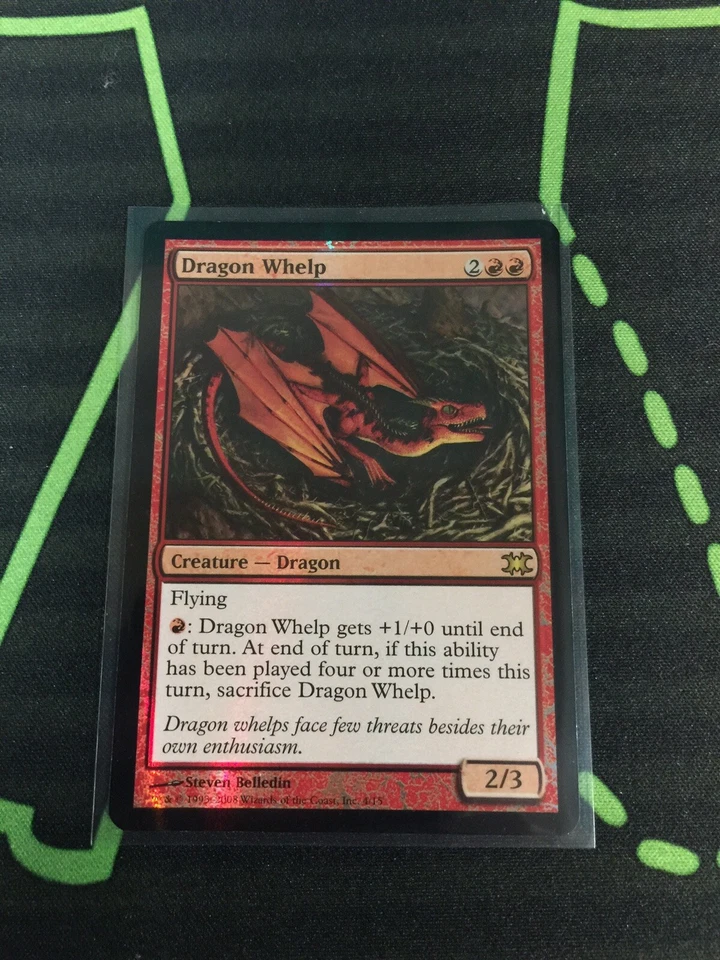 MTG Magic The Gathering Dragon Whelp Foil FtV Red Commander - Image 1 of 1