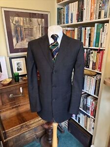 Gieves & Hawkes of Savile Row Grey and Red Checked Single Breasted Jacket