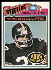 1977 Topps #300 / HOF Franco Harris / Sharp Centered Beautiful Card