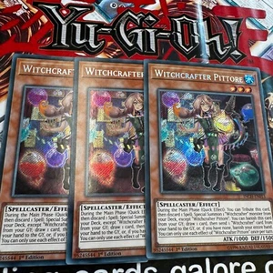 3 X Yugioh Witchcrafter Pittore INCH-EN015 Secreto Raro 1ª Edición Casi Nuevo - Imagen 1 de 1