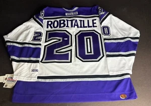 Camiseta deportiva Luc Robitaille firmada vintage CCM auténtica LA Kings BAS D01099 - Imagen 1 de 3