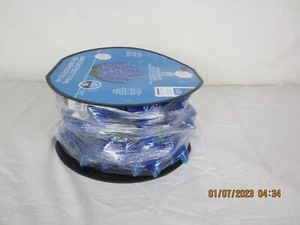 Holiday Time Super Bright Blue 100 RL Diamond Cut C9 LED Lights - Picture 1 of 10