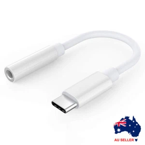 USB Type C to 3.5mm Headphone Audio Jack Aux Cable Samsung Huawei Oppo Xiaomi LG - Picture 1 of 10