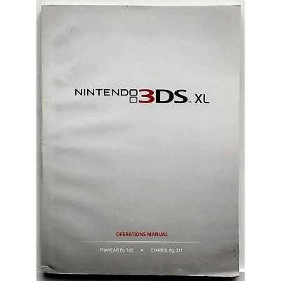 (Solo Manual) Nintendo 3DS XL Azul + Negro - Nintendo 3DS Probado Auténtico Foto 1 de 2