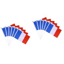  20 Pcs French Flag Mini Country Banner France Small Outdoor