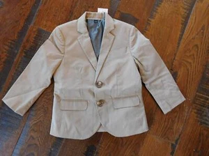 Jcrew $168 Boys' Ludlow suit jacket in Italian stretch chino 3 Khaki H4404 - Picture 1 of 3