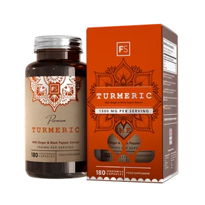 Kurkuma 1500mg Ergänzung & schwarzer Pfeffer & Ingwer | 180 Curcumin - Bild 1 von 19