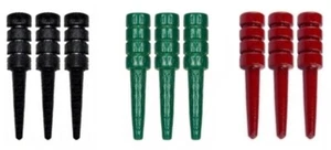 Nuevo Juego 9 Clavijas de Cuna Madera de Abedul - Se envía con Seguimiento - Negro Verde Rojo - Imagen 1 de 1