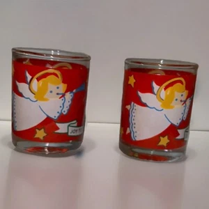 Candelabros/Vasos Angel ~ Alegría al Mundo 3” Navidad - Imagen 1 de 6
