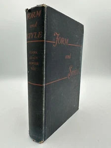 Form and Style 1937 4th Printing HC Vintage School Books Antique Books Writing - Imagen 1 de 10