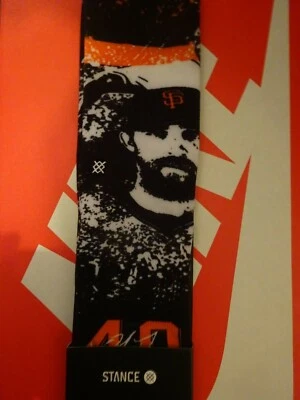 Stance Madison Bumgarner SF San Francisco Giants MLB Socks Large "SUPER RARE" - Image 1 of 2