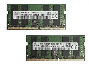 32GB 2x 16Gb Hynix SO-DIMM DDR4 2666MHZ Ram Speicher HMA82GS6CJR8N-VK Notebook - Picture 1 of 1