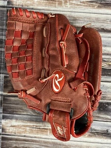 Rawlings H120S Red Leather Baseball Glove - 12" - RHT - Broken In - Picture 1 of 6