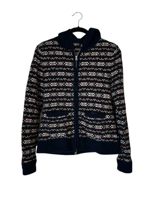 Polo Ralph Lauren Cárdigan con Cremallera Suéter Con Capucha Nórdico Isla Justa Cabina Talla M Foto 1 de 4