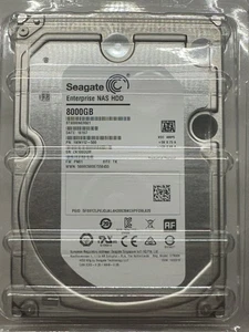 Seagate Enterprise 8TB 7200RPM SATA 6Gbps 3.5" NAS HDD IronWolf Pro/ST8000NE0001 - Picture 1 of 2