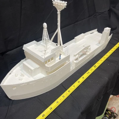Unpainted Ho Scale Heavy Workboat - Image 1 of 4