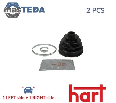 418 018 CV JOINT BOOT KIT PAIR WHEEL SIDE FRONT HART 2PCS NEW OE REPLACEMENT - Image 1 of 4