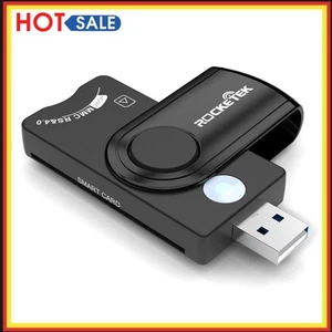 Rocketek CR310 USB 2.0 Déclaration d'impôt IC Smart Lecteur de carte externe TF SIM - Photo 1/8
