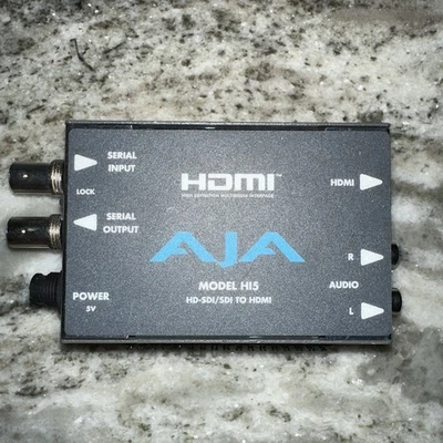 Convertidor de video y audio AJA Video Hi5 HD-SDI/SDI a HDMI  Foto 1 de 3