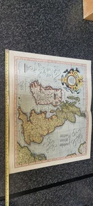 Vintage Map Of The BRITISH ISLES from MERCATOR'S Atlas 1595 British Museum - Picture 1 of 9