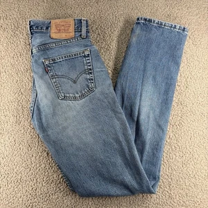 Levi's 517 Jeans Men's W32 L36 Light Blue Denim Vintage 90s Made in UK Bootcut - Picture 1 of 17
