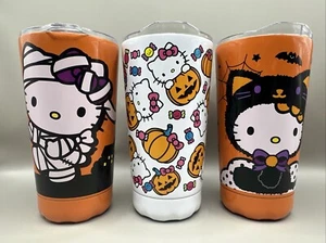 Sanrio Hello Kitty Set di 3 bicchieri da viaggio zucca di Halloween, gatto nero e mummia - Foto 1 di 5