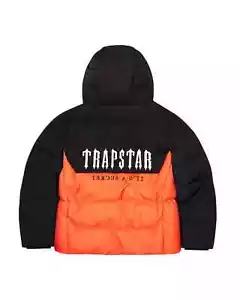 *SALE* TRAPSTAR DECODED PUFFER 25 - BLACK/ORANGE, SIZE SMALL - Picture 1 of 13