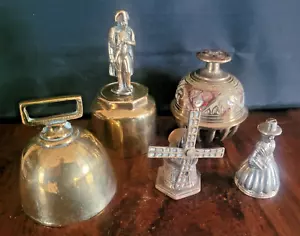 Brass Bell Job Lot, Windmill, Claw etc. x 5 - Picture 1 of 11