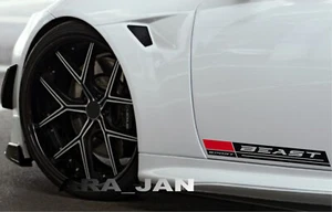 BEAST Sport Decal Sticker car racing stripe emblem logo auto motorsport PAIR 2pc - Foto 1 di 8