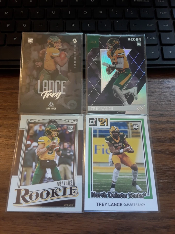 2021 Panini Luminance #144 Trey Lance Rookie Card w/ More! - Image 1 of 1