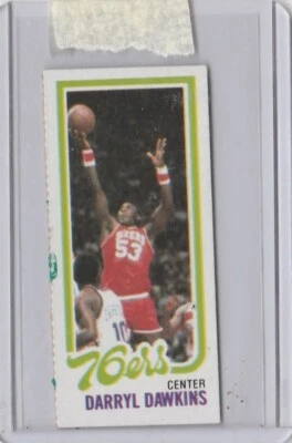 1980 topps vintage darryl dawkins mini card - Image 1 of 2