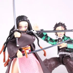 S.H.Figuarts Tanjiro & Nezuko set Demon Slayer - Bandai Authentic Fast shipping - Picture 1 of 17