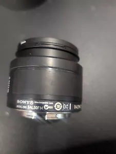 SONY SAL50F14 50mm F/1.4 Lens for A-mount w/ RF-UVF55 Filter - Picture 1 of 3