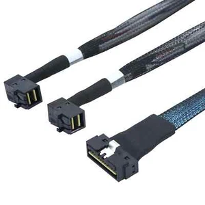 SAS4.0 LP Low profile SFF-8654 8i 74P to SFF-8643 8I 36P Server Adapter Cable - Picture 1 of 9